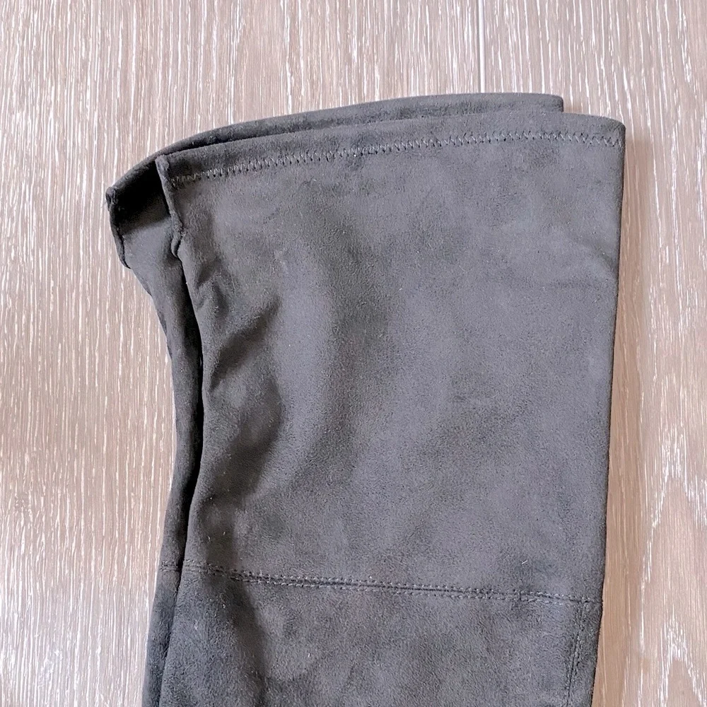 NEW! MARC FISHER Women's Over The Knee Boots Black Faux Suede Size 8.5